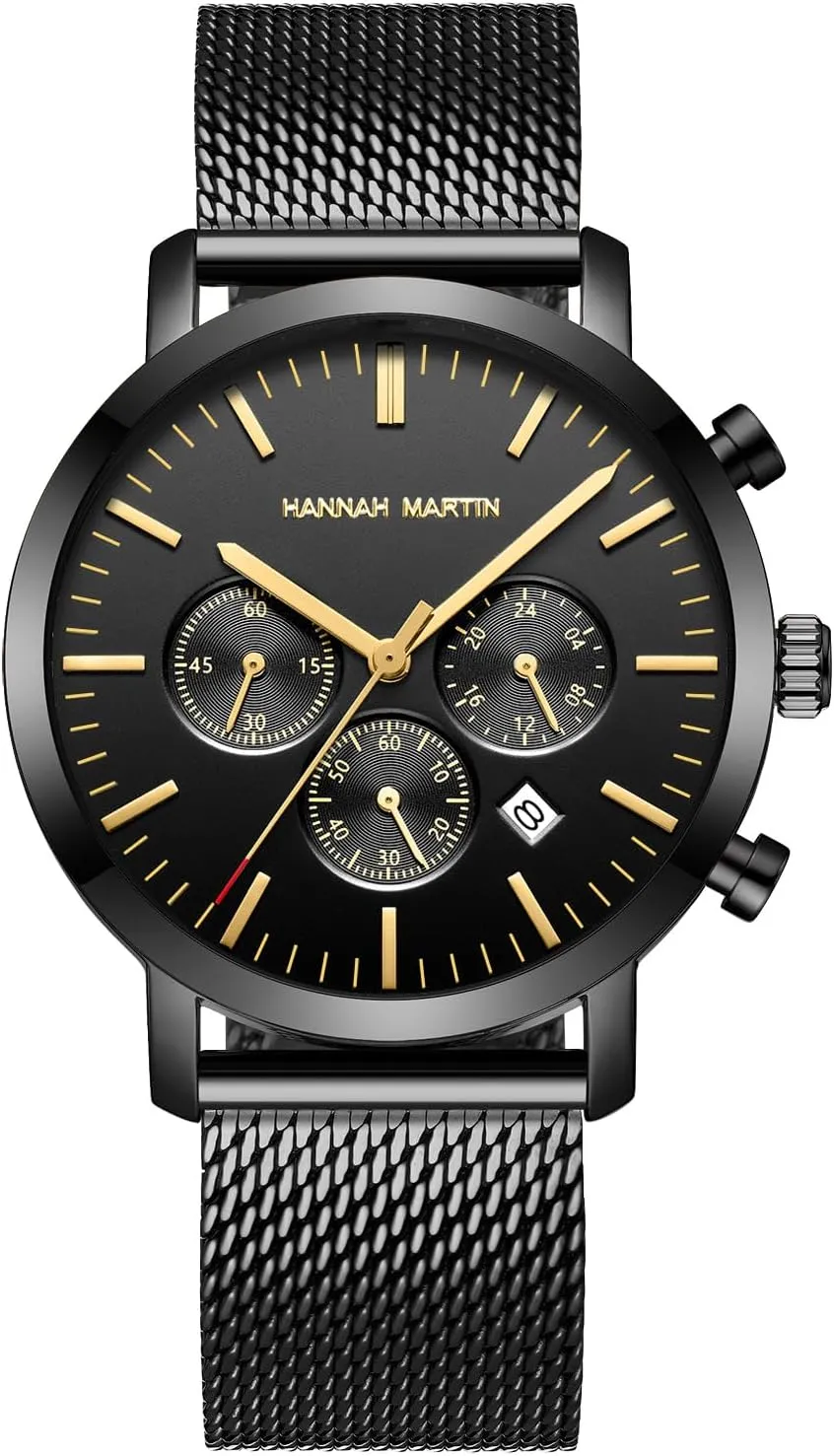 Mineral Glass, Waterproof Quartz Movement �C Luxury Dress Timepiece Gosasa Men��s Luxury Chronograph Watch �C Gold & Silver Stainless Steel Mesh Band, proprietor glamorous monkey facet 45mm Alloy Case, 