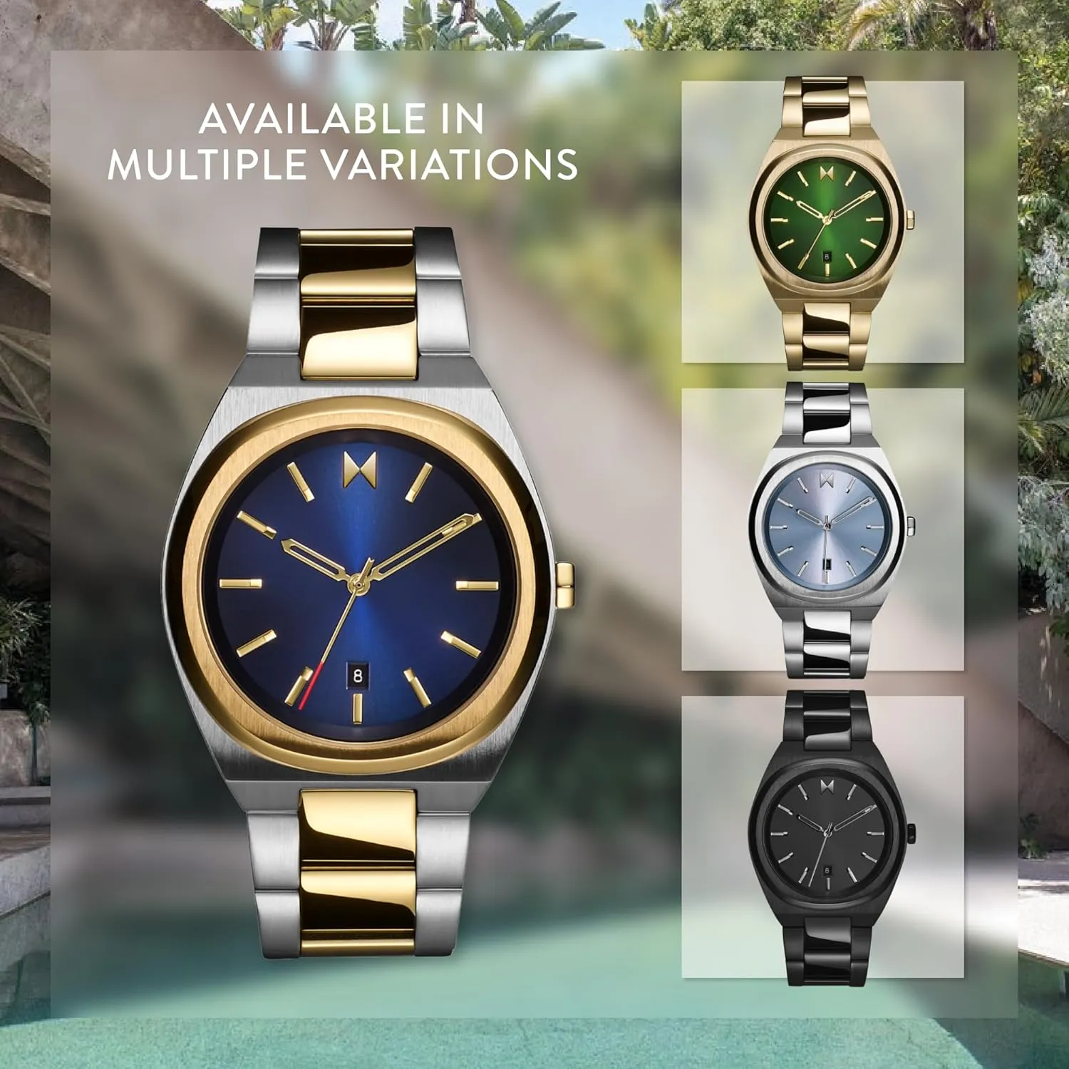 Minimalist Luxe stylistic notch Iso Watch MVMT Odyssey Men's 