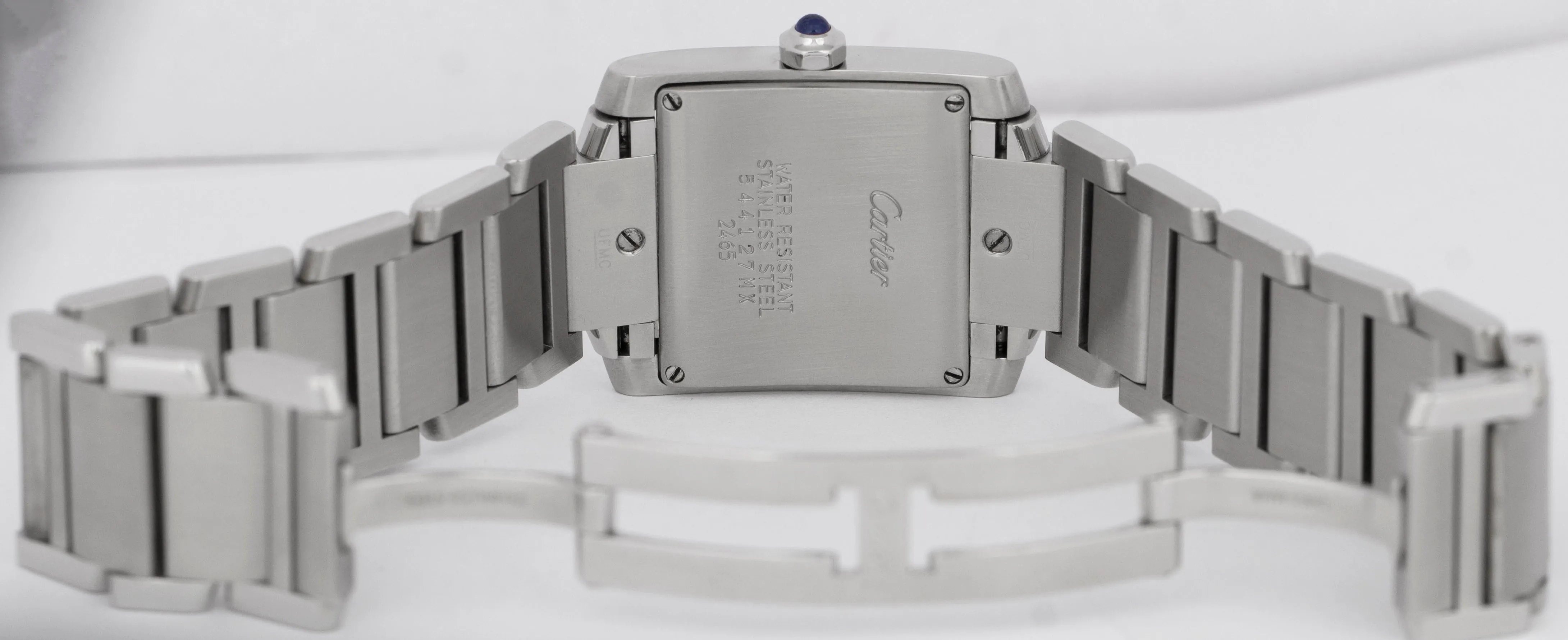 MINT Ladies Cartier Tank Francaise Midsize 2465 Roman Quartz Watch W51011Q3
