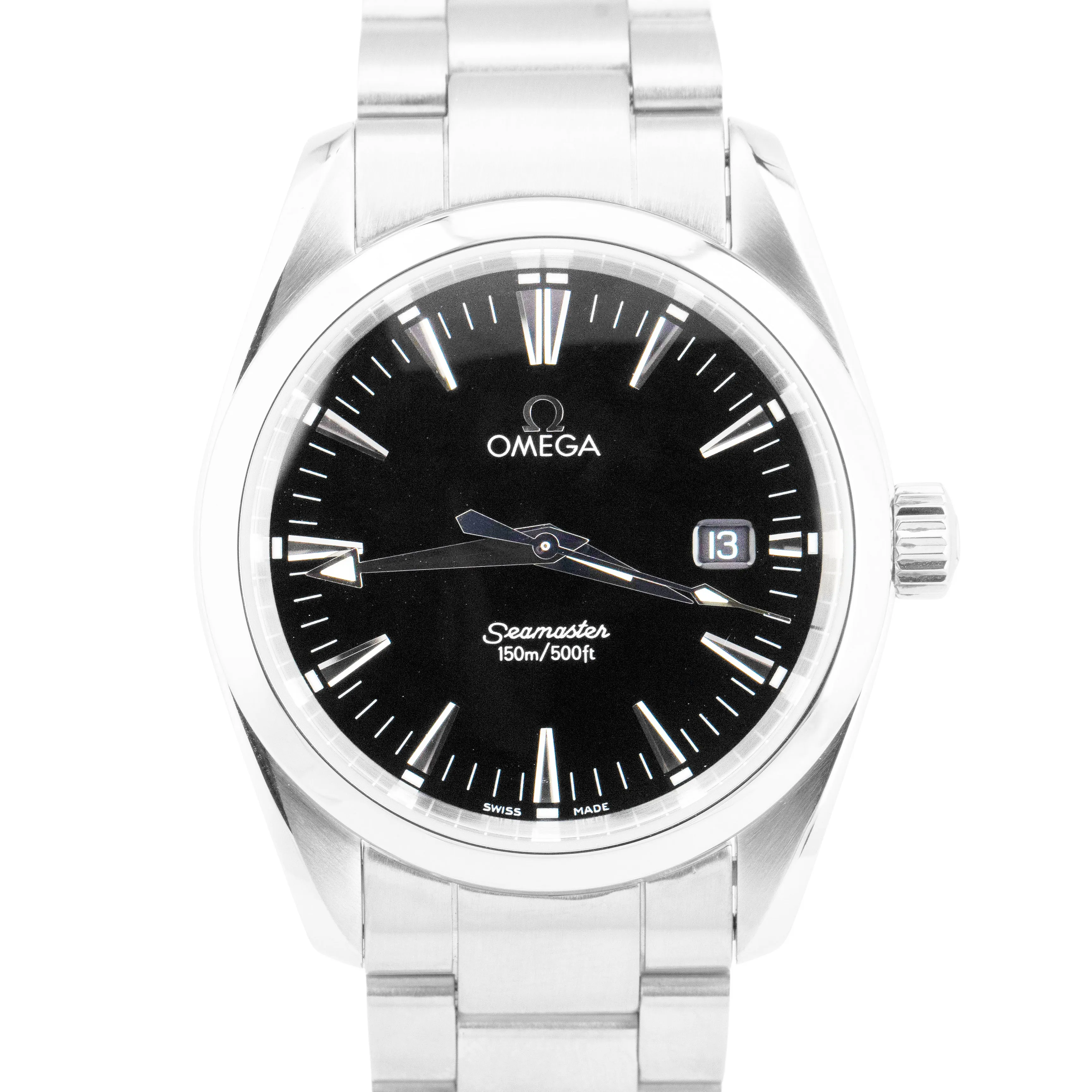 MINT Omega Seamaster Aqua Terra 39mm Date Black 2517.50.00 Quartz Watch BOX