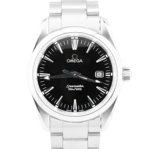 MINT Omega Seamaster Aqua Terra 39mm Date Black 2517.50.00 Quartz Watch BOX