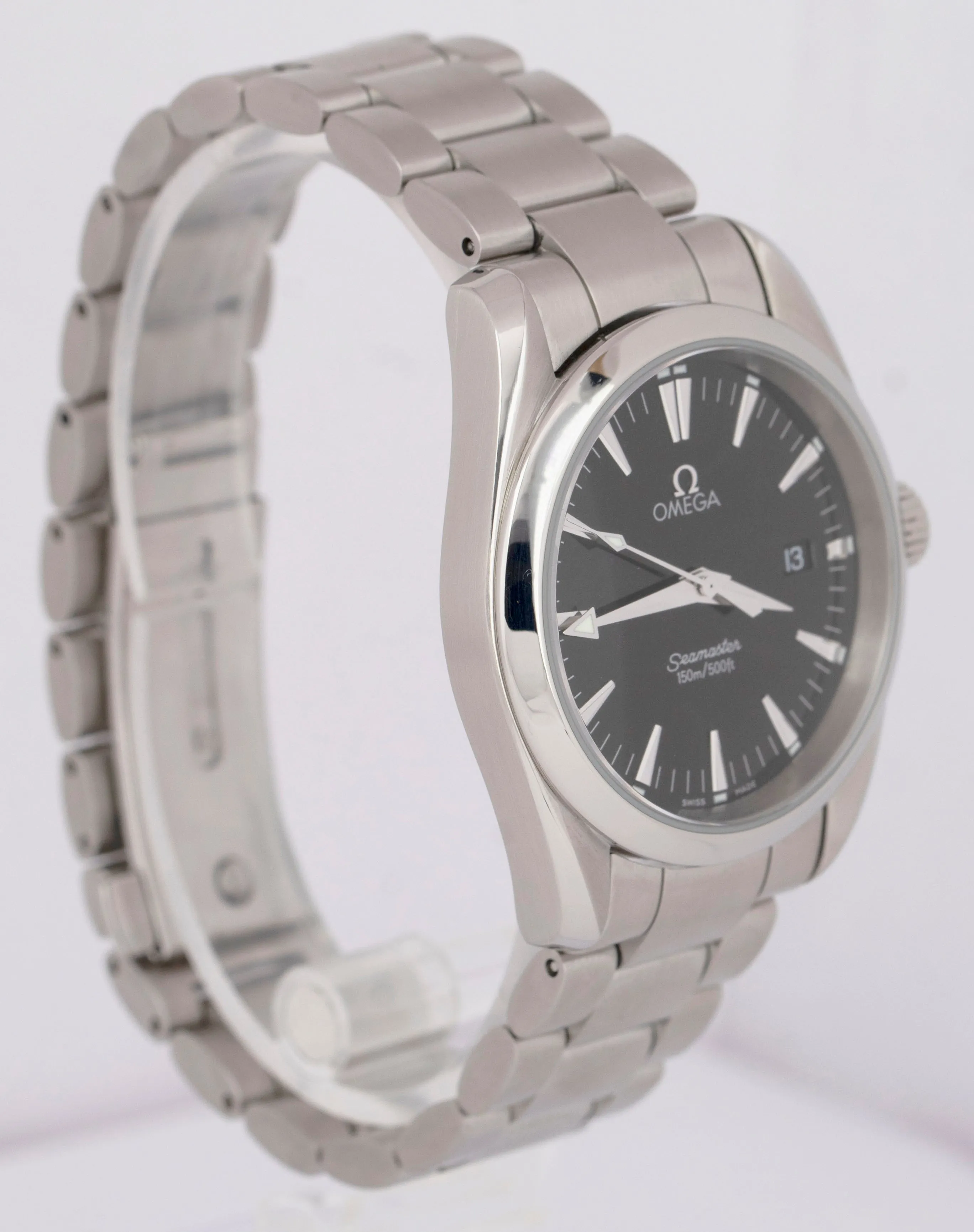 MINT Omega Seamaster Aqua Terra 39mm Date Black 2517.50.00 Quartz Watch BOX