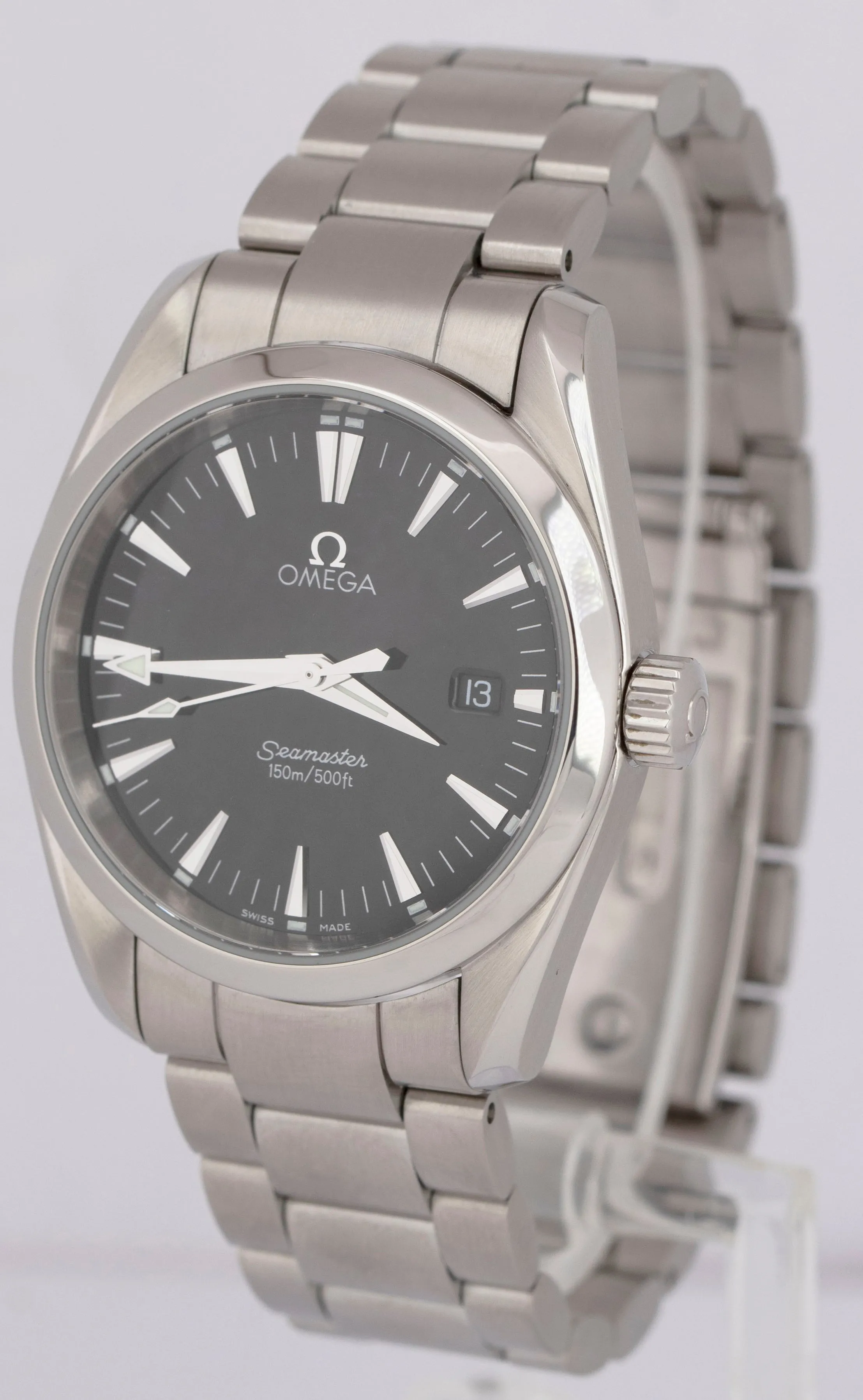 MINT Omega Seamaster Aqua Terra 39mm Date Black 2517.50.00 Quartz Watch BOX