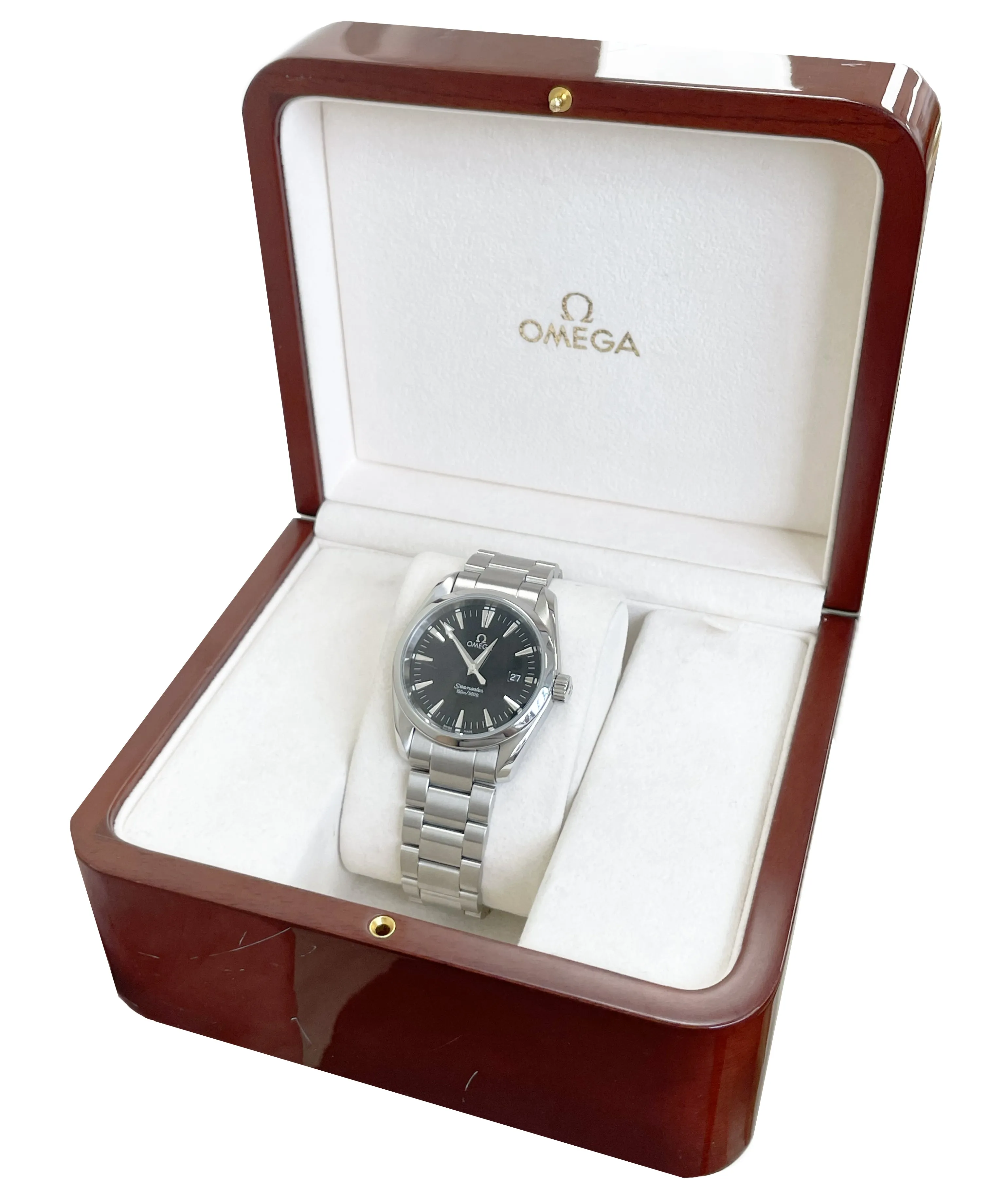 MINT Omega Seamaster Aqua Terra 39mm Date Black 2517.50.00 Quartz Watch BOX