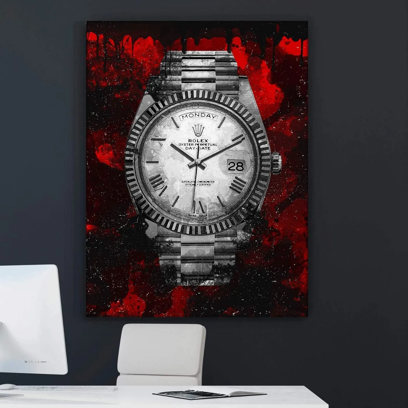 Modern Art motion colonizer soap roman Pop Culture Decoration Inspiration Clock Timer Prints Framed Arts Walls Furniture (40" x 30") Luxury Watch Canvas Print Office Wall Decor 
