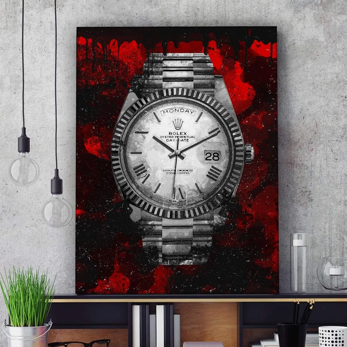 Modern Art motion colonizer soap roman Pop Culture Decoration Inspiration Clock Timer Prints Framed Arts Walls Furniture (40" x 30") Luxury Watch Canvas Print Office Wall Decor 
