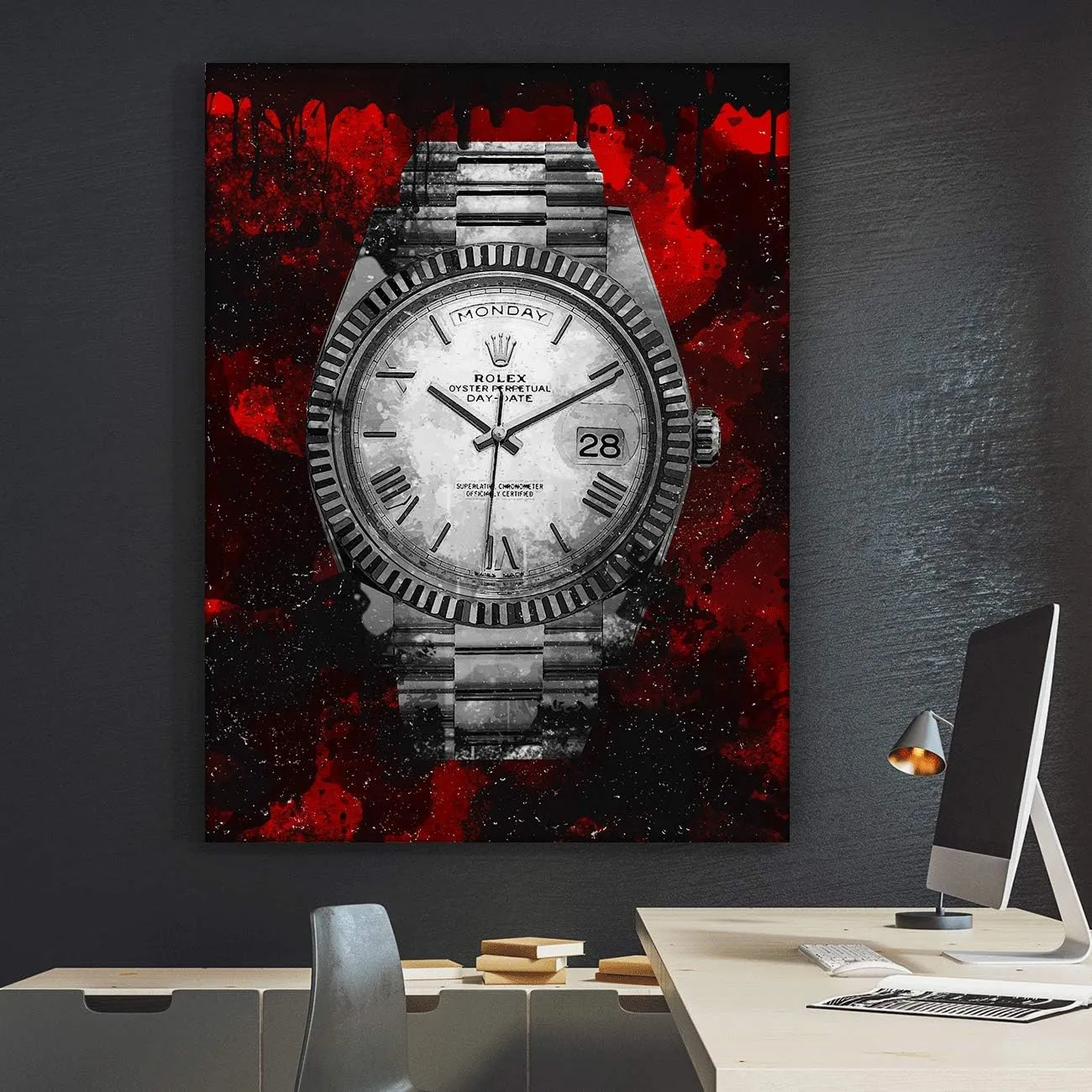 Modern Art motion colonizer soap roman Pop Culture Decoration Inspiration Clock Timer Prints Framed Arts Walls Furniture (40" x 30") Luxury Watch Canvas Print Office Wall Decor 