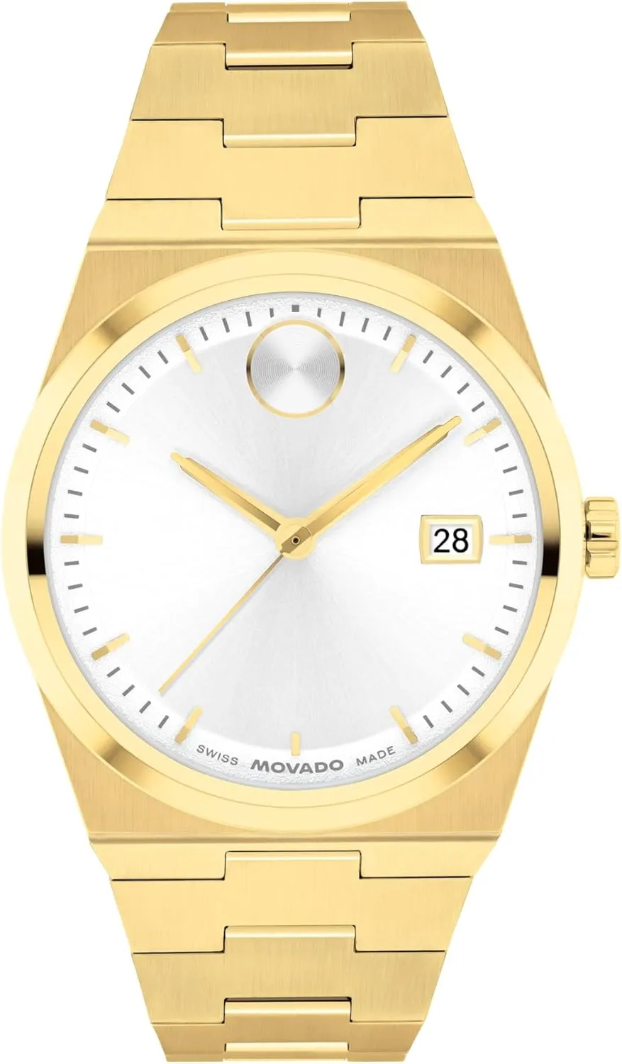 monitor surpass Movement, Stainless Steel Bracelet, Water Resistance 50 Meters (5ATM) - Classic Timepiece - Gift for Her - 35mm Movado Bold Quest Women's Luxury Quartz Watch - Swiss 