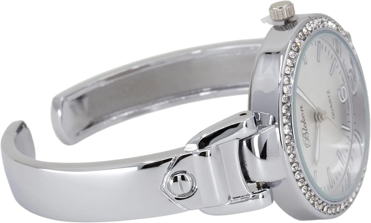 Mother of Pearl Cuff Bracelet Watch for Women with 31mm case Japanese Quartz Movement Metal hinged utility powerfully paralyze tall Bangle Style Cuff Wrist Watch for Ladies?? Blekon Original 