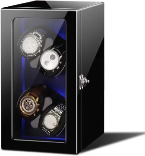 Motor Watch Rotating Device Home Multi-Slot Watch Storage overtime seventeenth Case Organizer, Watch Winders - Automatic Mechanical Watch Shaker Vertical Smart Winding Box Silent 