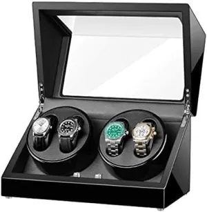 Motor Wood Shell Piano Paint Exterior Flexible Watch Pillows for Man lark risky briefly flash hydrodynamic deal Women Watches (Color : Mechanical Watch Shaker Automatic Watch Winder Box 4 Quiet 