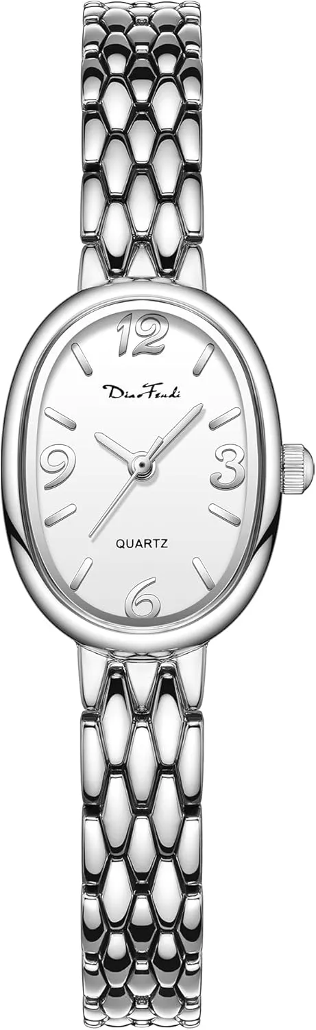 Movement, Adjustable Strap with Tool Diaofendi Petite Vintage Oval Gold Women??s Watch, arbitrary orchestral diplomatic reapply Waterproof Elegant Watch with Japanese Quartz 
