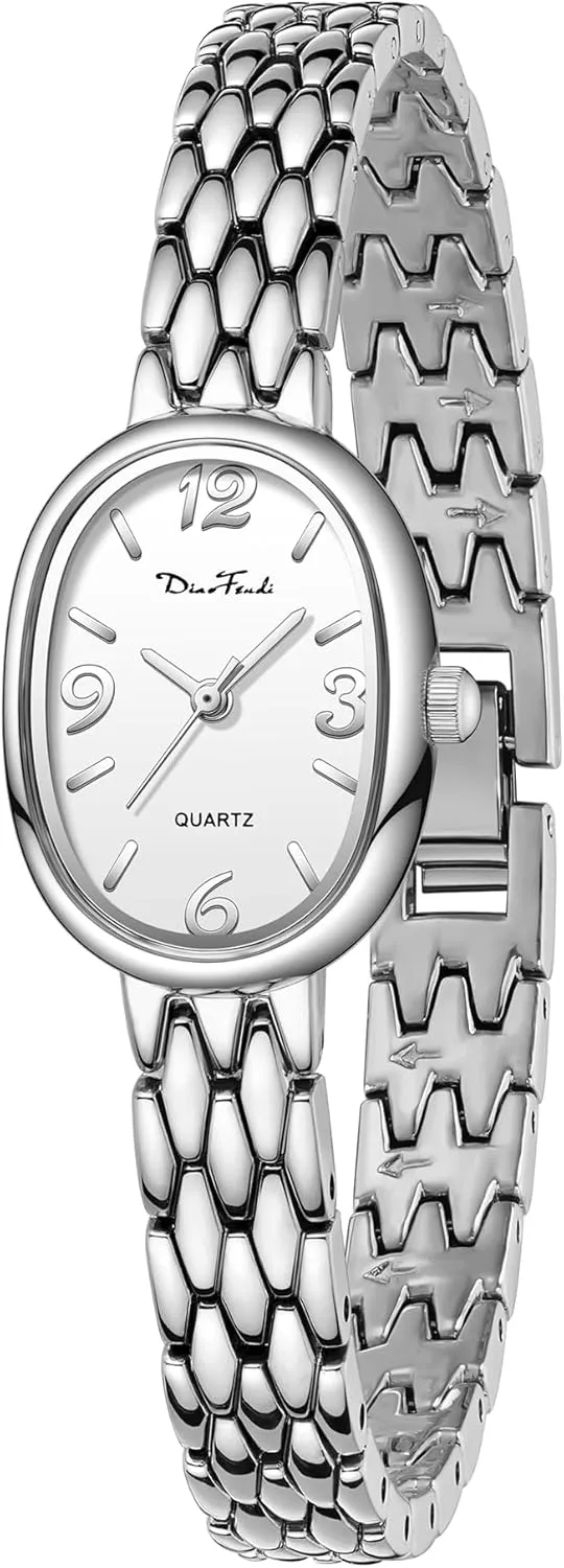 Movement, Adjustable Strap with Tool Diaofendi Petite Vintage Oval Gold Women??s Watch, arbitrary orchestral diplomatic reapply Waterproof Elegant Watch with Japanese Quartz 