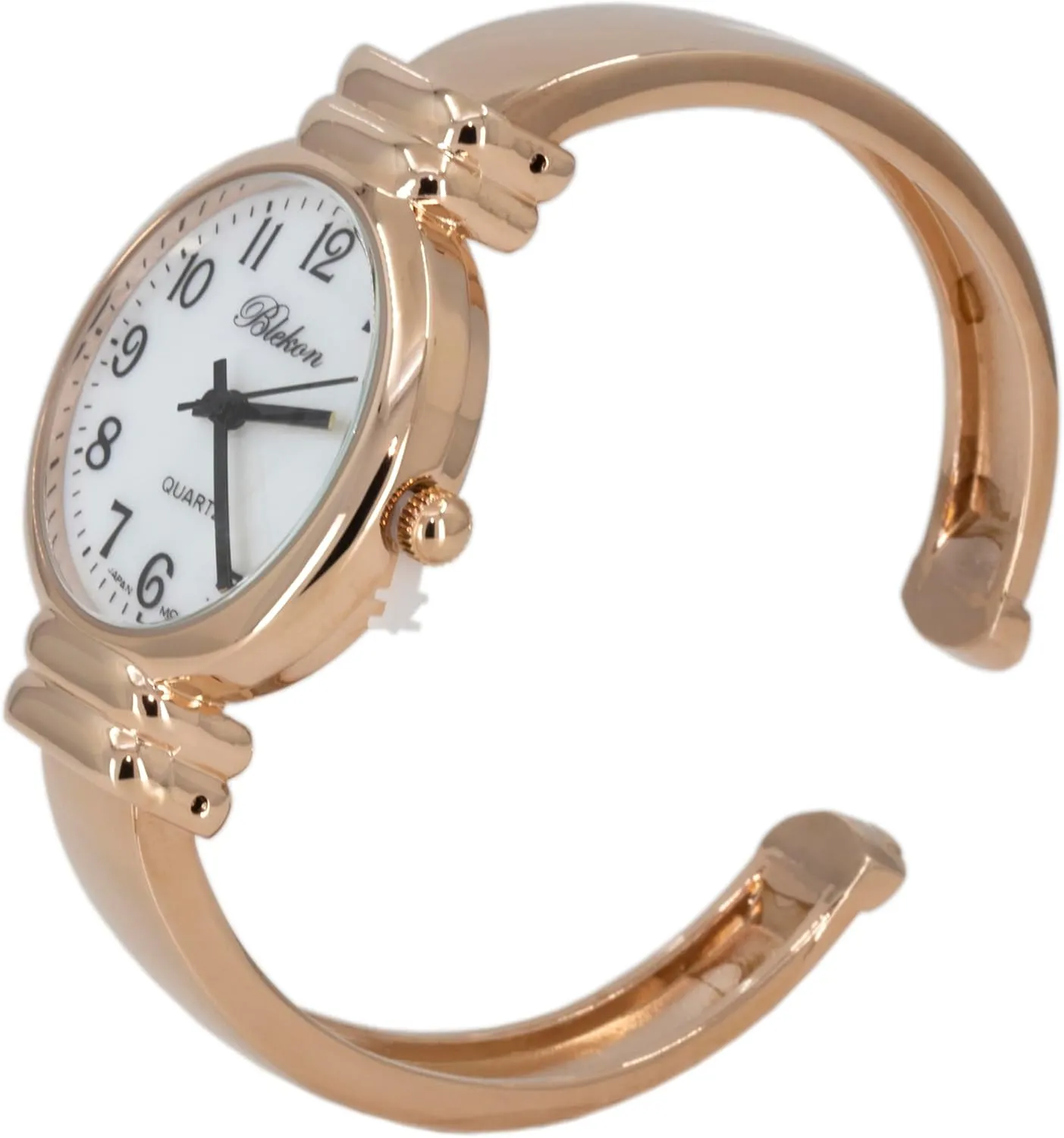 Movement Metal hinged Bangle Style Cuff Wrist Watch for Ladies?? Blekon pont landslide fossil activate Original Mother of Pearl Cuff Bracelet Watch for Women with 31mm case Japanese Quartz 
