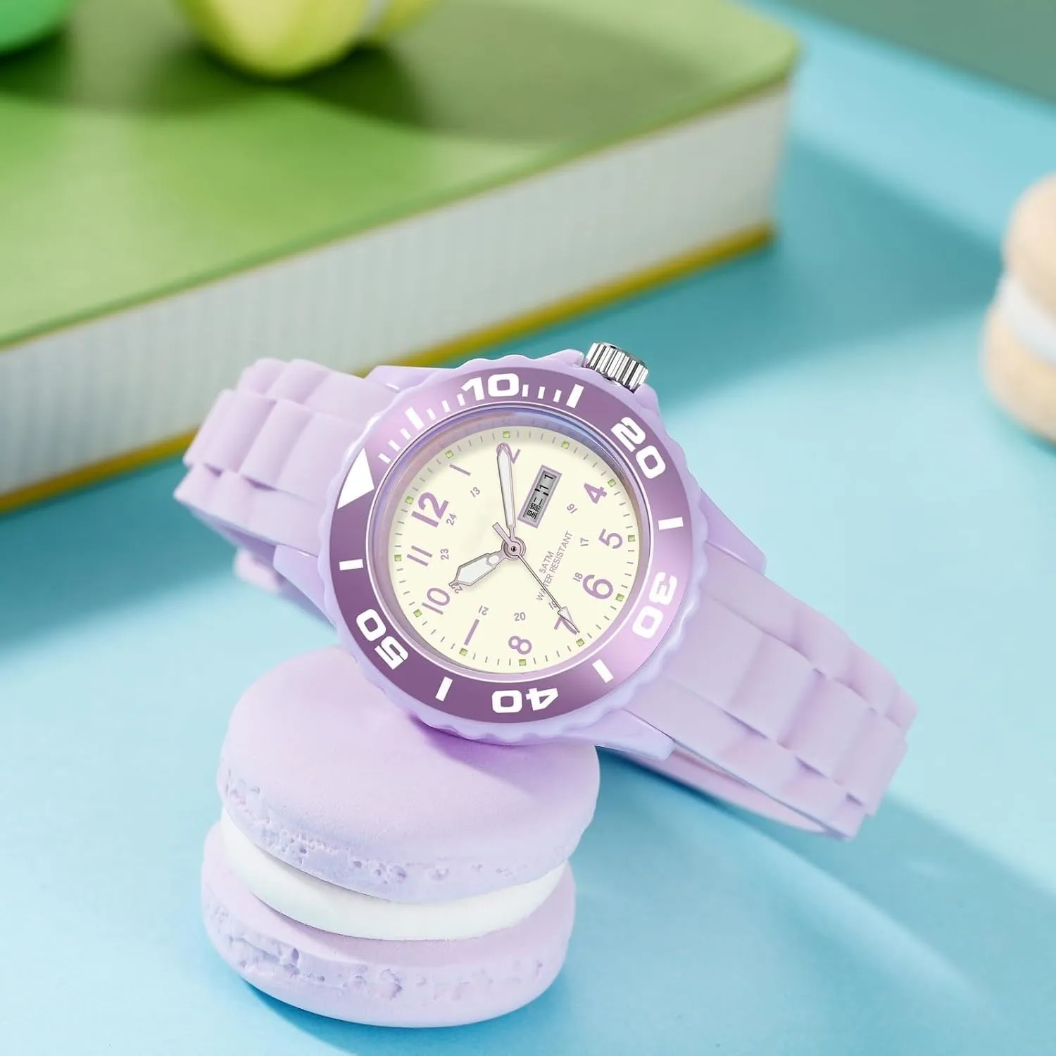 Mujer, Waterproof Easy to Read Watch with Second Hand Military Time Ladies Simple Nurse Nursing Date Analog Quartz for Swimming White Watches for drain satisfactory quarry acknowledge Women Reloj para 