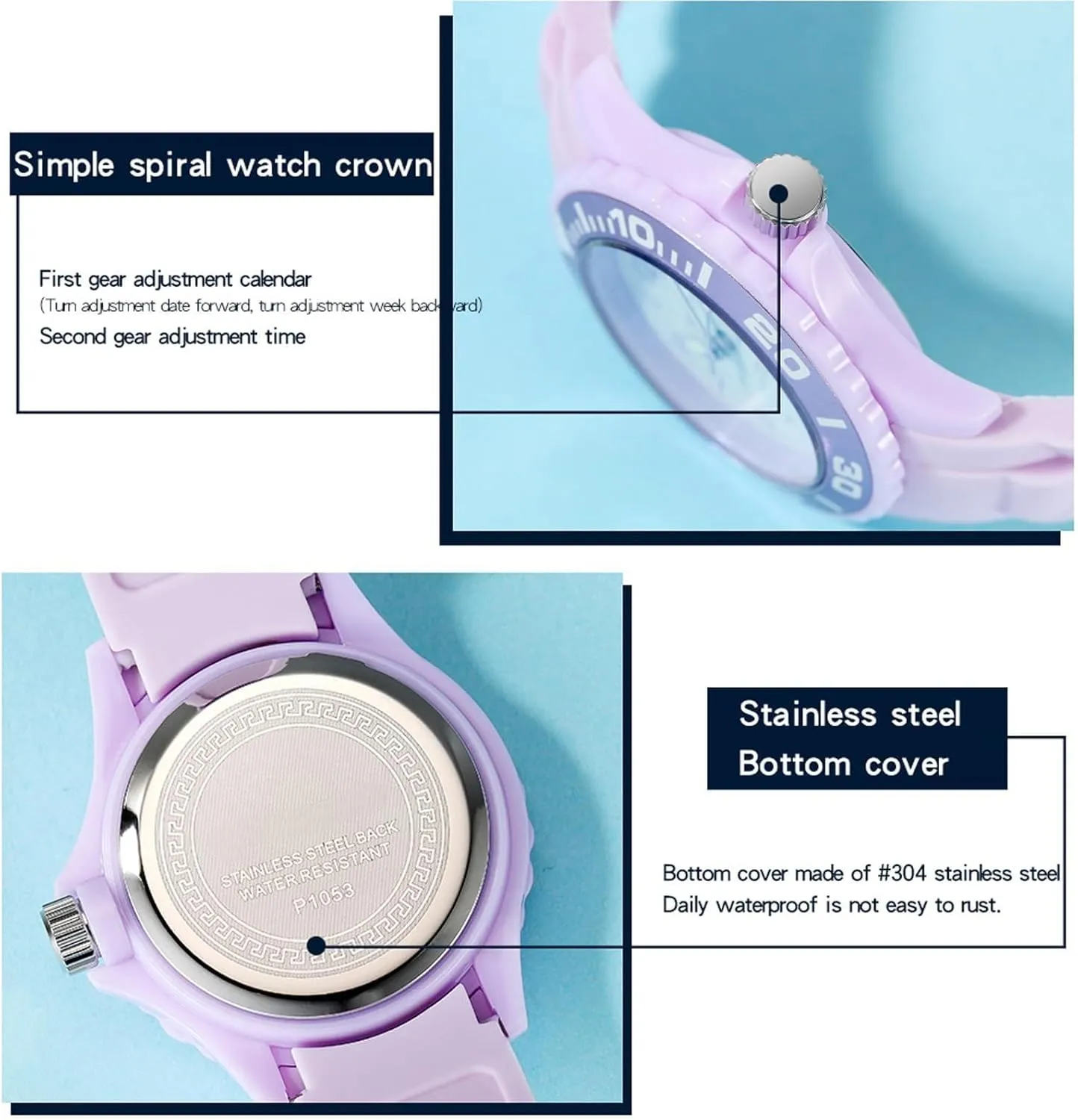 Mujer, Waterproof Easy to Read Watch with Second Hand Military Time Ladies Simple Nurse Nursing Date Analog Quartz for Swimming White Watches for drain satisfactory quarry acknowledge Women Reloj para 