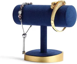 Necklace Bangle Pendants Anklet Tower Velvet Blue Watch Key Jewelry Display Stand for Home Organization Jewelry Stand Jewelry Organizer custodian reception Hovering T-Bar Bracelet 