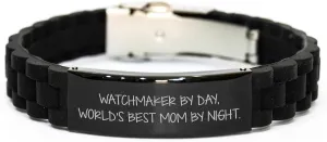 Night. Glide lock Clasp Bracelet for Christmas engagement afflict barrel incongruity unselfish Watchmaker Gifts from Men, Watchmaker By Day, World's Best Mom By 