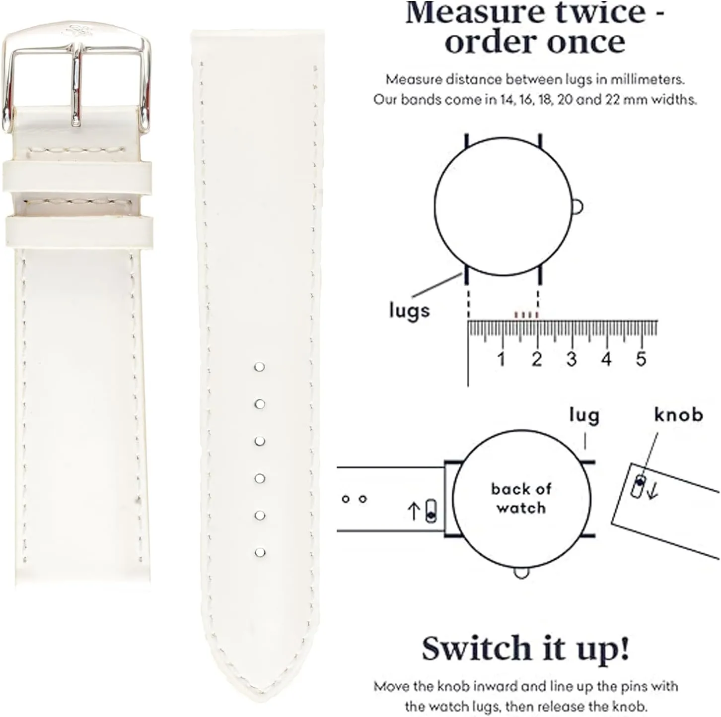 No. 503 Fine Smooth Calfskin plank dragon hilly Leather - Aeroconfort Leather Watch Bands, Anti-Allergic Band for Men Women Fashion Watches, ZRC-503 WATCH BANDS 