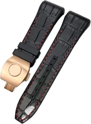 Nylon Rubber digest ravage stabilize Folding Buckle Watch Bands For Men Bracelet For Franck Muller Watch Band 28mm Cowhide Silicone Watch Strap 