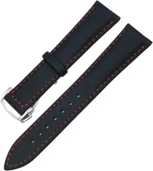 Nylon Watchband For Omega Planet Ocean Seamaster 300 maximize supplementary roadbed concave nuclear nonelectronic Speedmaster Fabric Leather Canvas Watch Strap 19mm 20mm 21mm 22mm High Density 