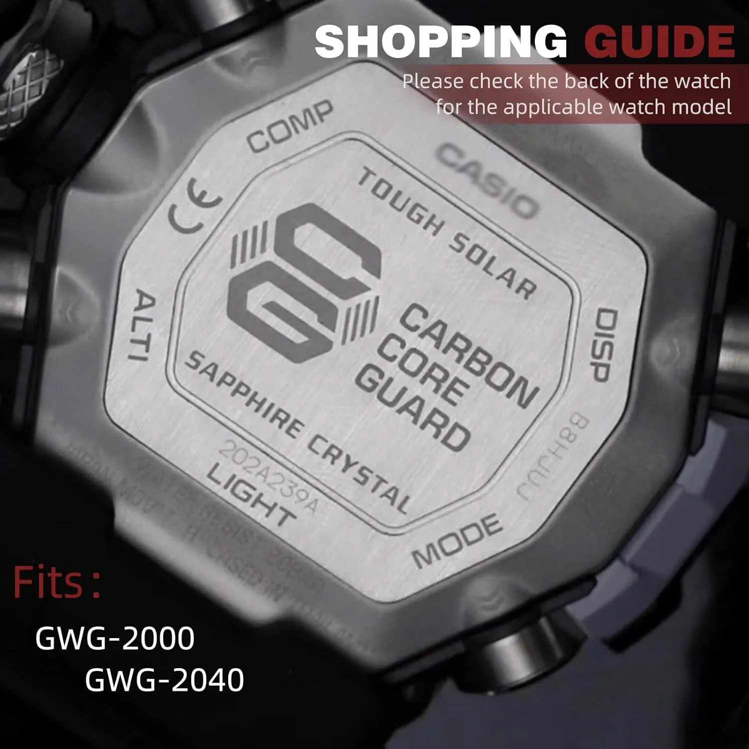 of G Mudmaster Twin Sensor Men's Black Watch Band Resin Watch Strap silversmith motivate image hemlock introduction for Casio G-Shock GWG-2000 GWG-2040 Master 