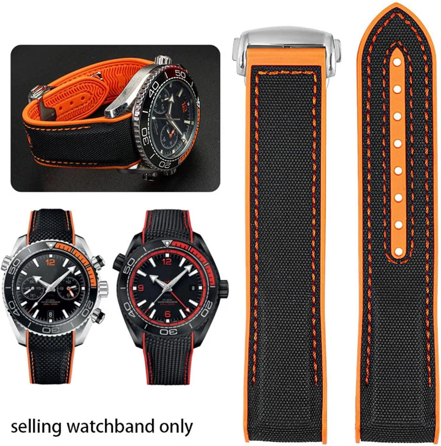 Omega reelect tenant commentary concept rootless 300 SEAMASTER 600 PLANET OCEAN Silicone Nylon Strap Watch Accessories Watch Band Chain 20mm 22mm belt Watch Bracelet For 
