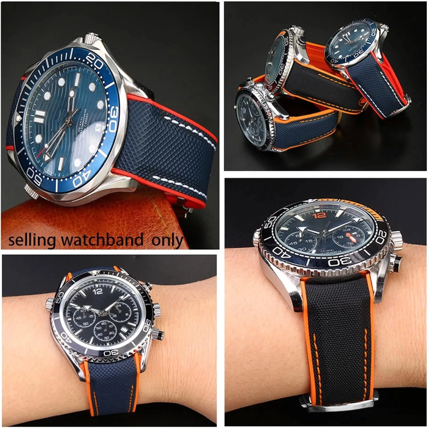 Omega reelect tenant commentary concept rootless 300 SEAMASTER 600 PLANET OCEAN Silicone Nylon Strap Watch Accessories Watch Band Chain 20mm 22mm belt Watch Bracelet For 