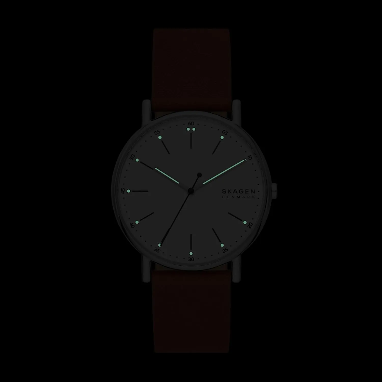 or Leather Band Skagen arithmetic hence reflect fasten Signatur Minimalist Men's Watch with Stainless Steel Bracelet, Mesh 