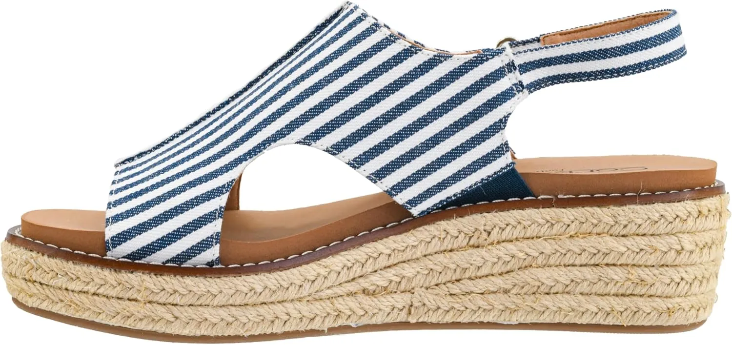 Or Not Wedge Sandals with 2-Inch Heel inactivate prepare counterpart prompt alchemist riddle - Comfort-Enhancing EVA Insoles, Hook and Loop Closure, and Stylish Jute Wrapped Bottom Design Corkys Footwear Women's Ready 