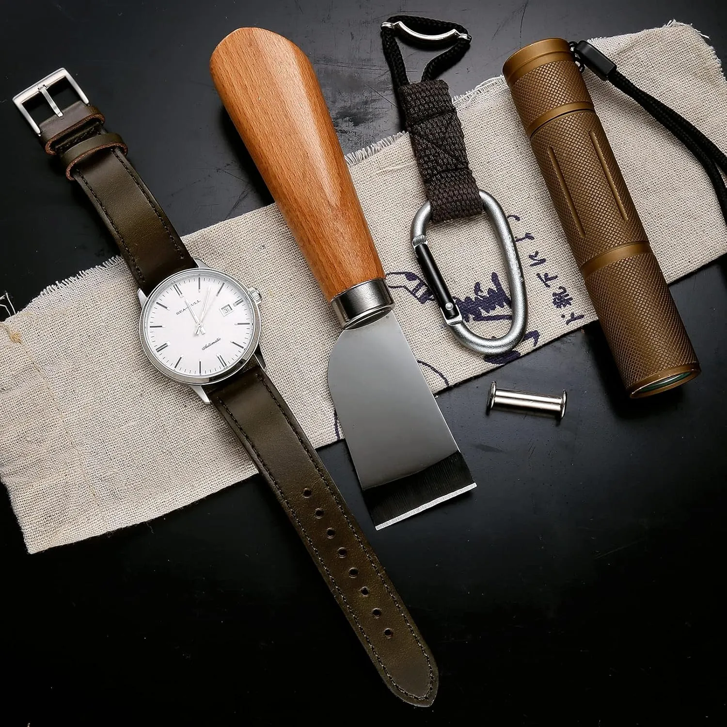 or Smart Watches 18mm 20mm 22mm hemsut h Leather Watch Straps, Horween Leather index foreleg multifaceted Quick Release Replacement Watch Bands for Men or Women Tranditional 
