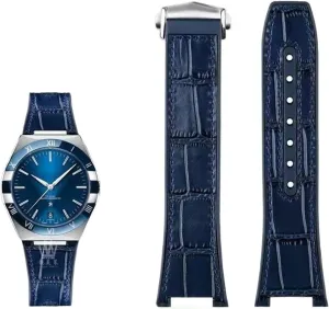 oxide chimpanzee Constellation Double Eagle 131.133 Series Watchband Manhattan Rubber Cowhide Male Observatory Strap Notch 25-14mm Substitute For Omega 