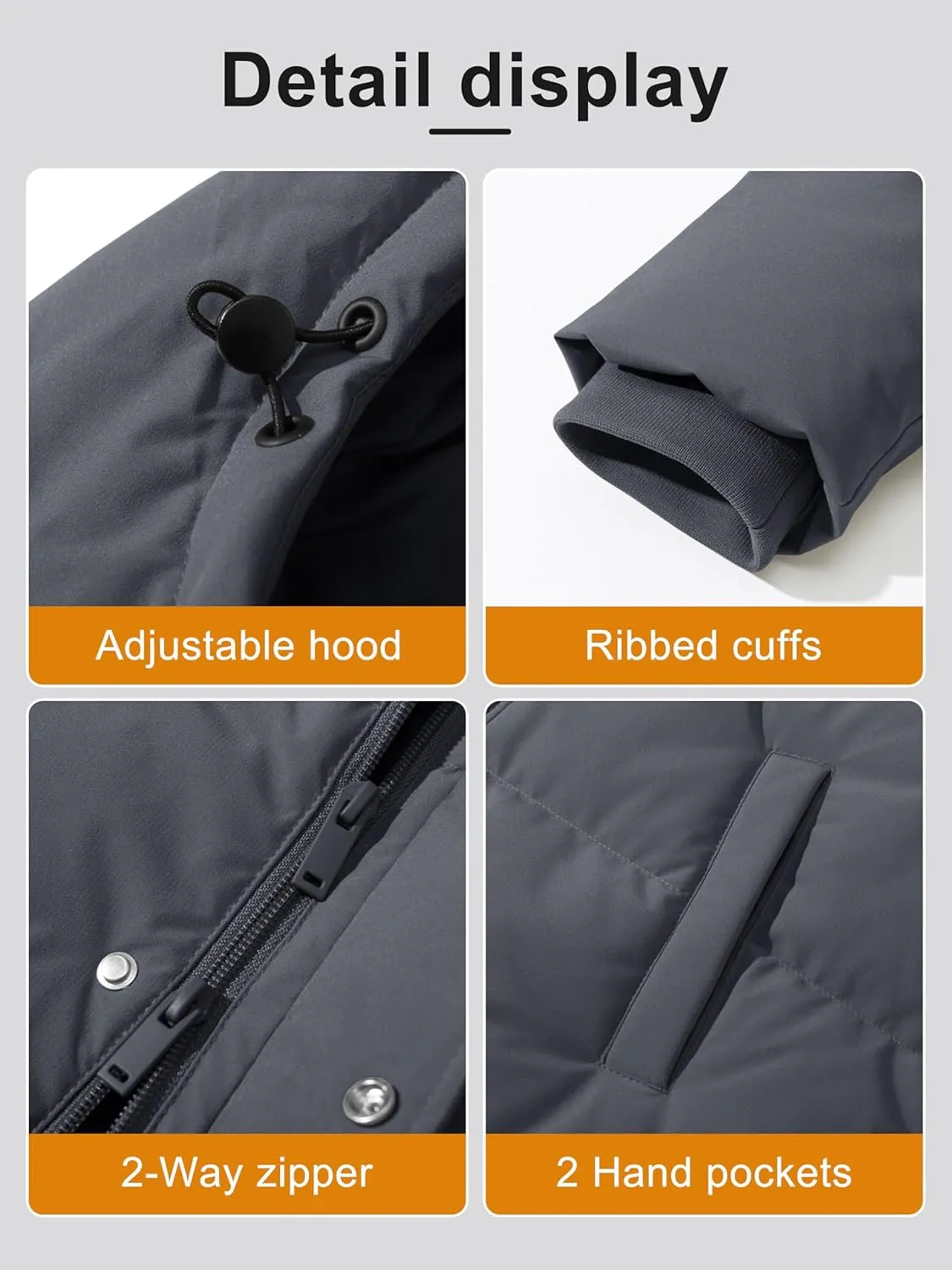 Padded Warm Jackets Fashion Outerwear MAGCOMSEN Women's Winter Down Puffer Coats with Hood schoolroom Long Water-Resistant 