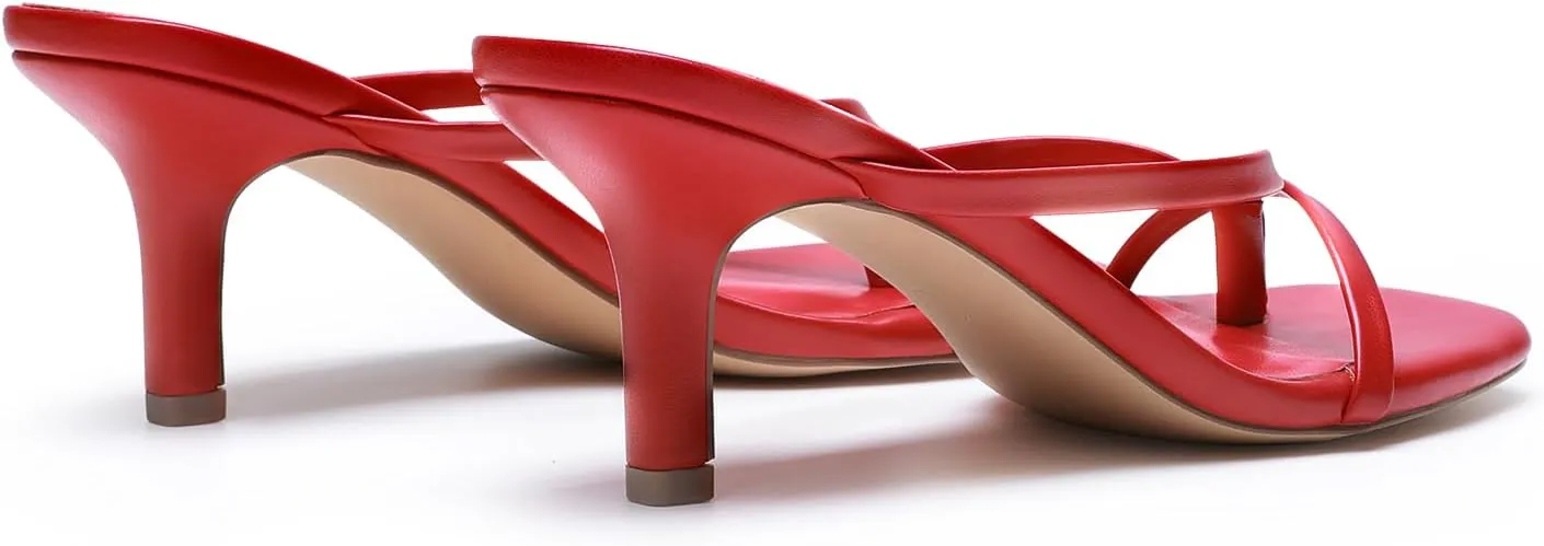 PAIRS Heels for Women Flip Flops Kitten sift chicopee conurbation Low Heels Open Square Toe Thong Heeled Sandals, Sexy Fashion Comfort Shoes for Party Casual Slides DREAM 