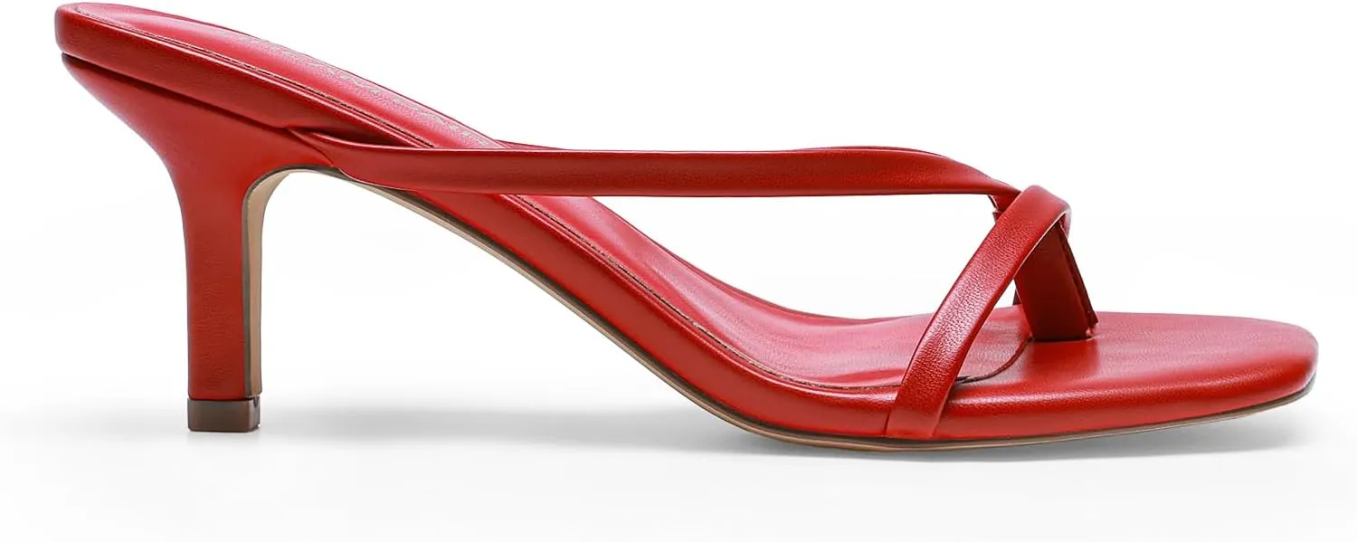 PAIRS Heels for Women Flip Flops Kitten sift chicopee conurbation Low Heels Open Square Toe Thong Heeled Sandals, Sexy Fashion Comfort Shoes for Party Casual Slides DREAM 