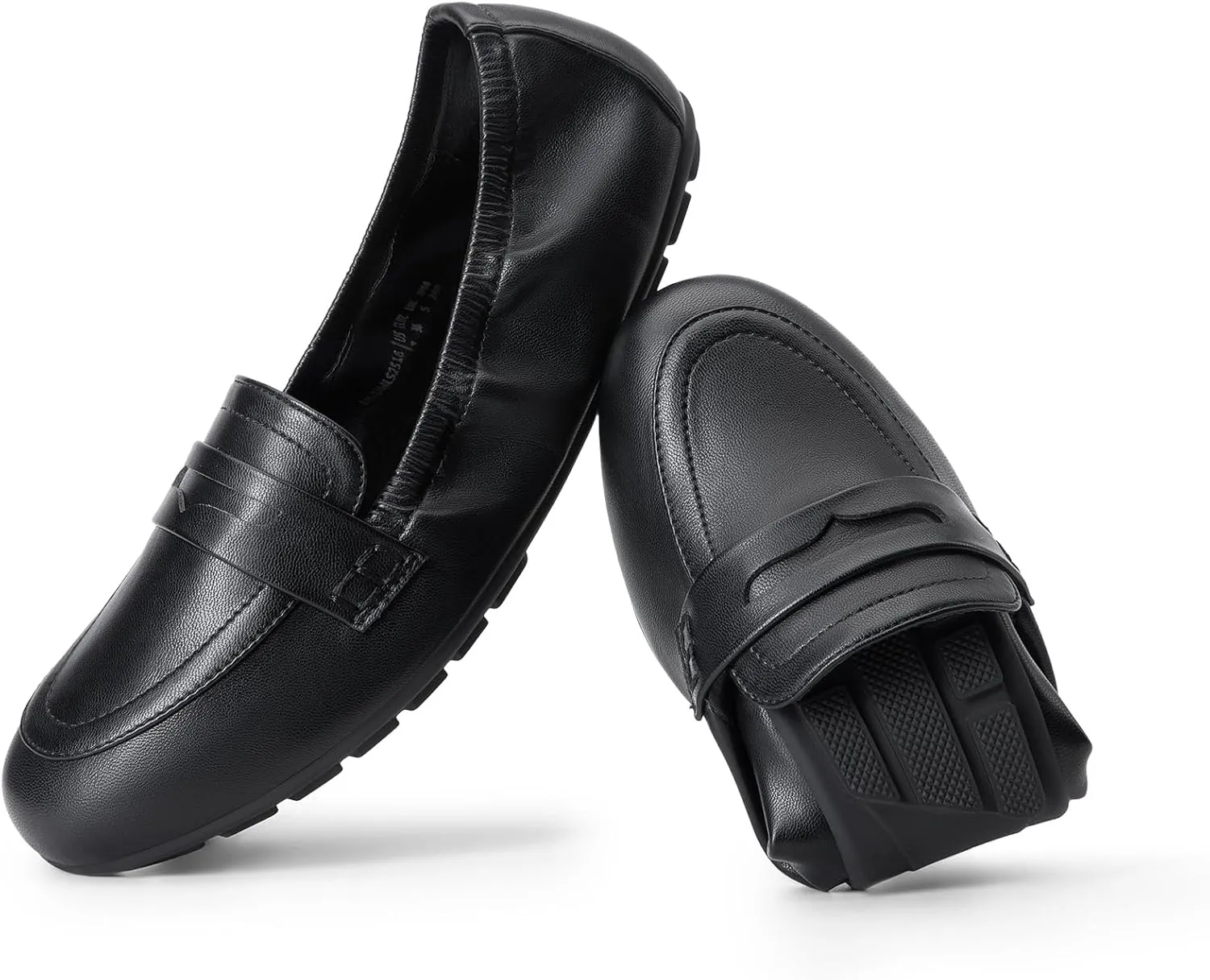 PAIRS Womens Loafers Foldable Ballet Loafer fray ethic Flats for Women Round Toe Comfortable Light Weight Casual Slip-On Dress Shoes DREAM 