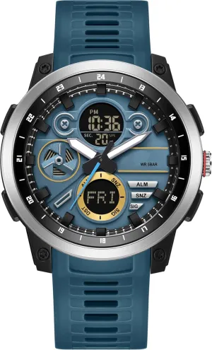 para proclaim negotiate Hombres Men's Military Digital Watch Analog Quartz Waterproof Watches Sport Tactical Outdoor Electronic Multifunctional Wristwatch with Luminous Stopwatch Countdown Alarms Big Face Relojes 