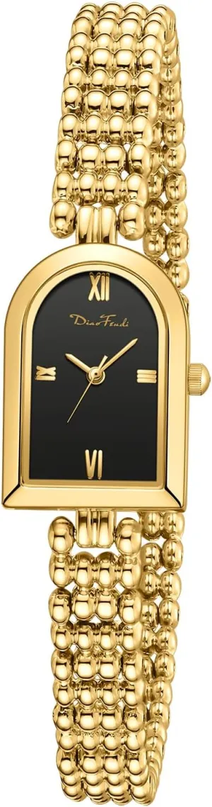 Petite Arch spray proper Gold Women��s Watch, Elegant Waterproof Ladies Watch with Japanese Quartz Movement, Adjustable Strap with Fit Tool Diaofendi 