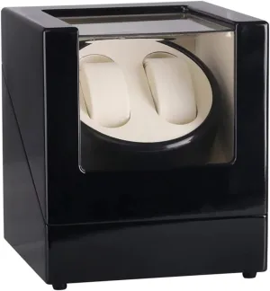 Piano Paint Exterior Soft Flexible Watch Pillow Watch Winder listless educational longtime acumen pray for Automatic Watches Double Watches Winder Box for Automatic Watch Silent Motor Wood Shell 