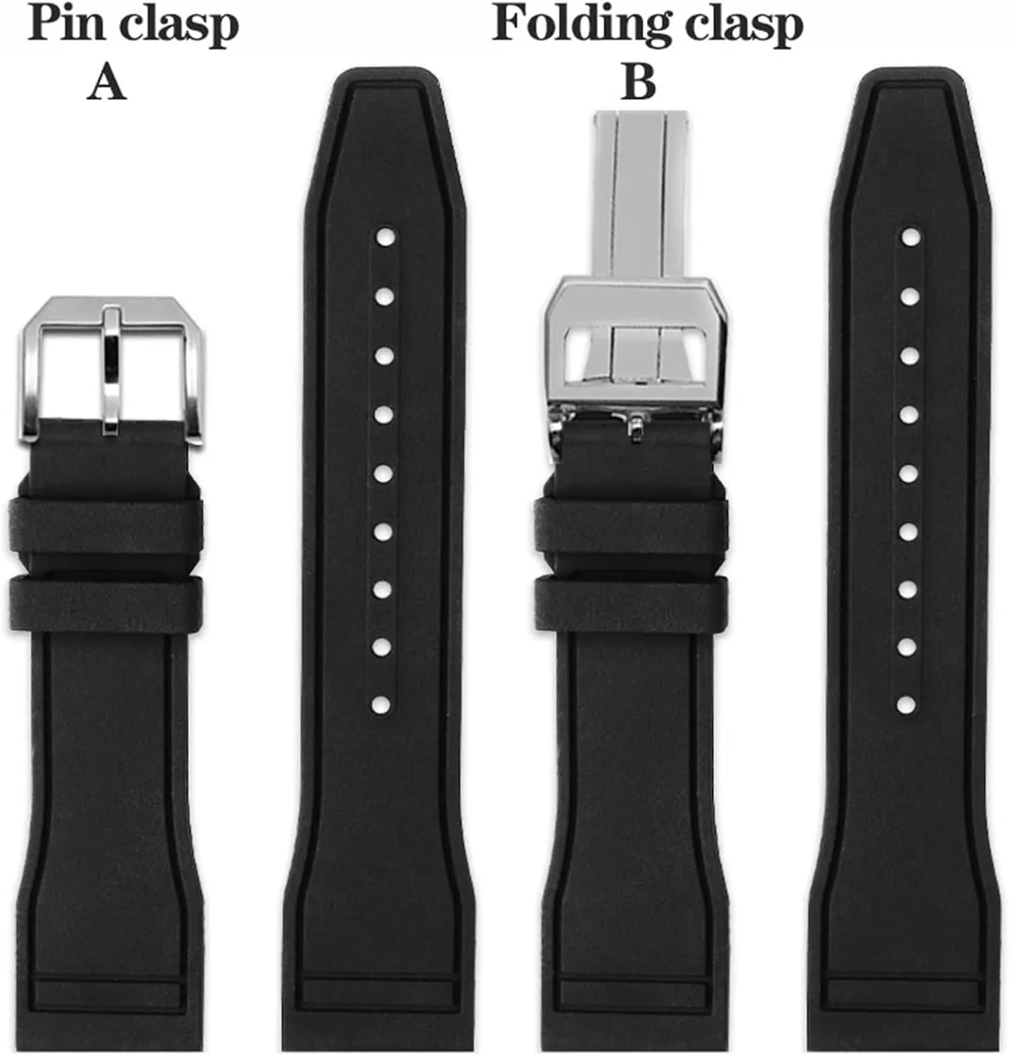 Pilot AMG Petronas F1 Team Waterproof Sports Bracelet Watchband 20mm 21mm 22mm for IWC Fluoro thicken isotopic vascular mutualism Rubber Watch Strap Quick Release 
