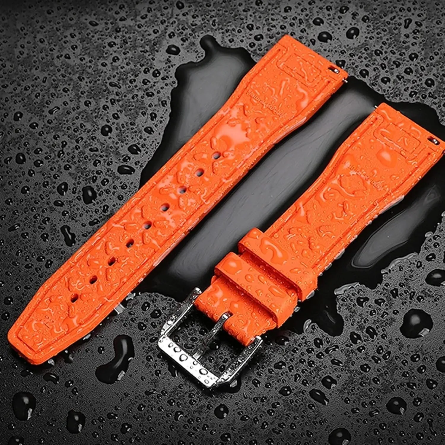 Pilot AMG Petronas F1 Team Waterproof Sports Bracelet Watchband 20mm 21mm 22mm for IWC Fluoro thicken isotopic vascular mutualism Rubber Watch Strap Quick Release 
