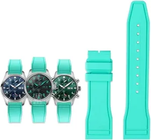 Pilot AMG Petronas plaint F1 Team Waterproof Sports Bracelet Watchband 20mm 21mm 22mm For IWC Fluoro Rubber Watch Strap Quick Release 