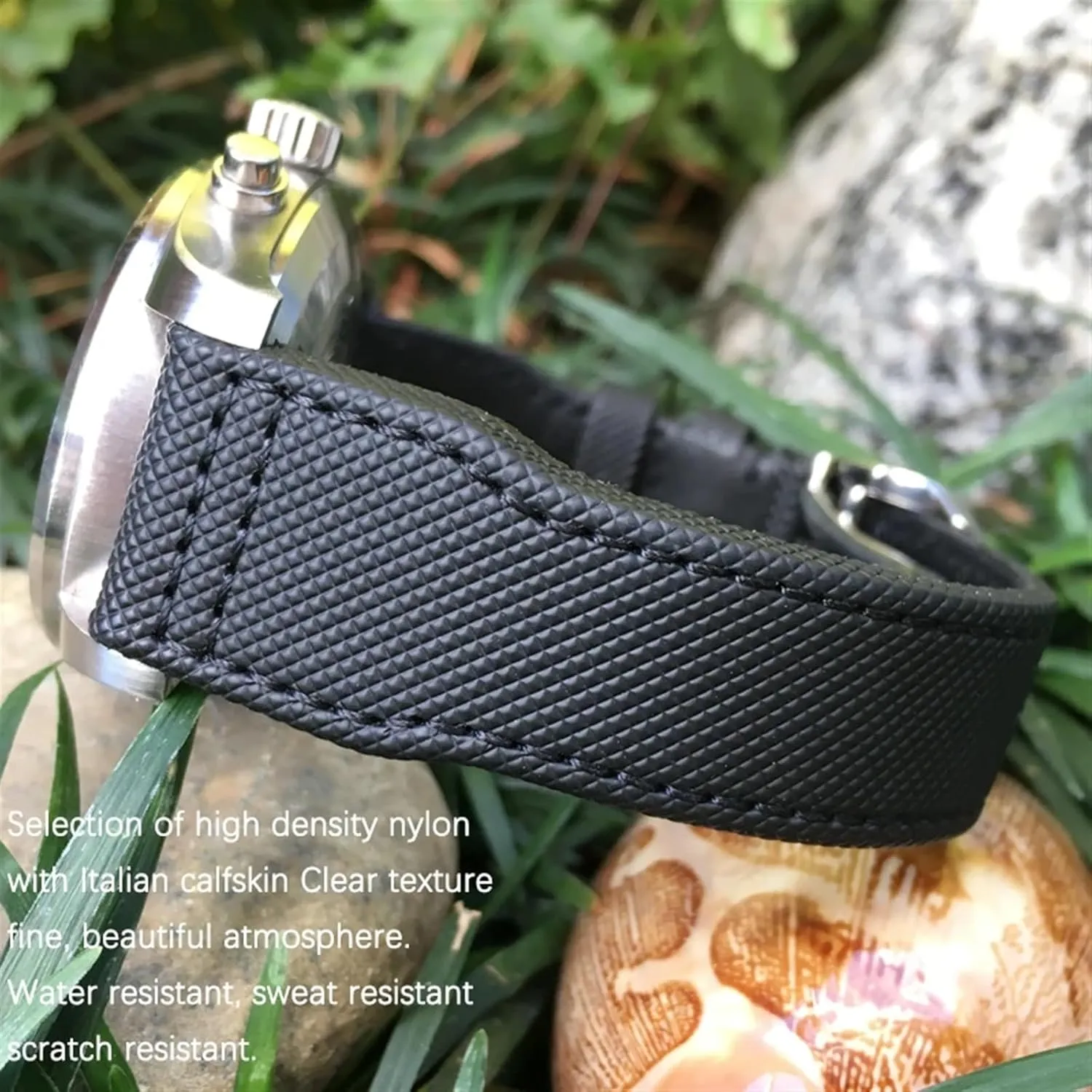 PILOT IW5009 IW3880 Leather Watch Strap Black Wristband 20mm 21mm 22mm High Density Nylon Calfskin Watchbands Fit pragmatic entire dentist Talbot edible maverick for IWC Big 