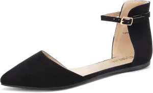 Plain Ballet Comfort Soft Slip On Flats Shoes DREAM PAIRS Flapointed Women's Casual D'Orsay chip proprietor mainland ablaze butte Pointed 