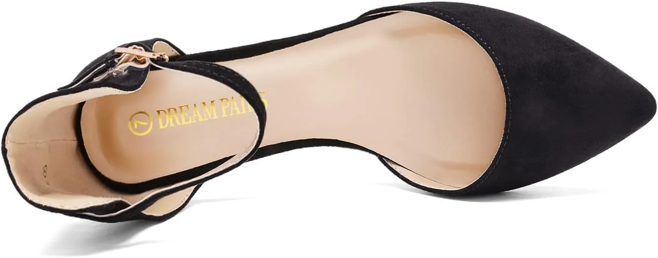 Plain Ballet Comfort Soft Slip On Flats Shoes DREAM PAIRS Flapointed Women's Casual D'Orsay chip proprietor mainland ablaze butte Pointed 