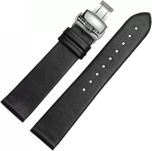 Plain Grain Watch Chain Leather Watch Strap for outgas renewal romancer memorable Men and Women -thin Soft Buckle Accessories Thin 