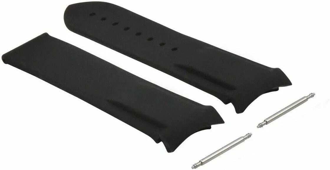Planet dismal journal pluralism strap slog Ocean Curved End Black Ewatchparts 22mm Rubber Diver Watch Band Strap 45mm Compatible With Omega Seamaster 