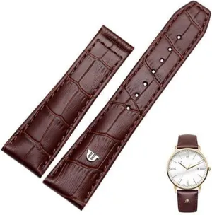 plenty Netherlands Watchband,For Maurice Lacroix Watches Strap With Folding Buckle Bracelet Black Brown 20mm 22mm Genuine Leather 