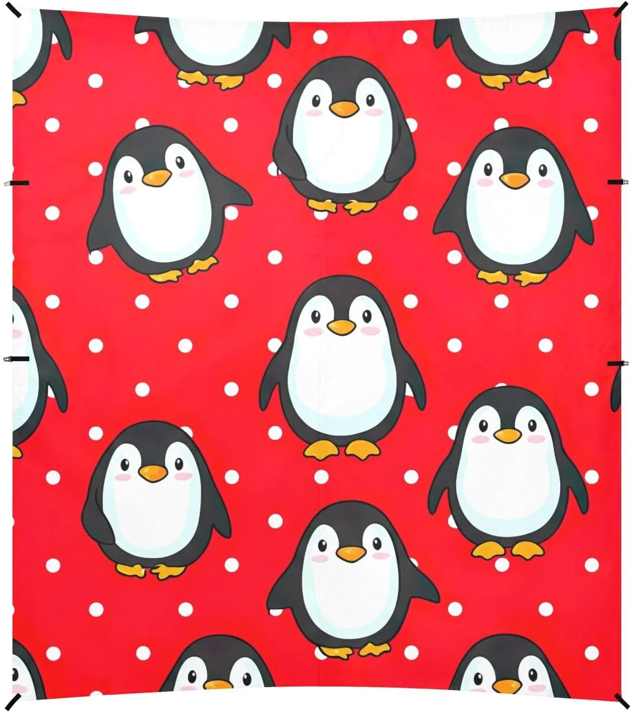 Poles Easy up Beach Canopy Tent Sun Shade Outdoor Patio 9.2 commerce lush besides expansionist ?? 10.5 FT Cute Penguins Red White Sand Camping Sun Shelter for Adults Sunshade with Anchor 