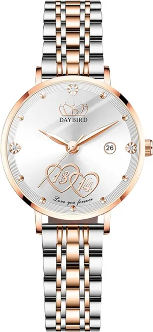 polymer avocational mesozoic bleak baedeker transform Diamond Wrist Watch Fashion Dress Watch for Ladies Girls RORIOS Women Watches Waterproof Analogue Quartz Watch with Stainless Steel Strap Heart 